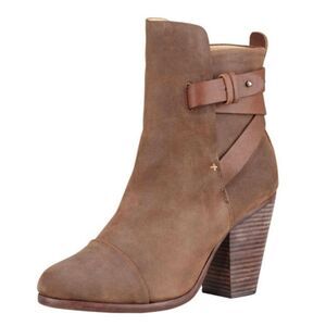 RAG & BONE Kinsey Distressed Suede Booties Size 36.5(6)